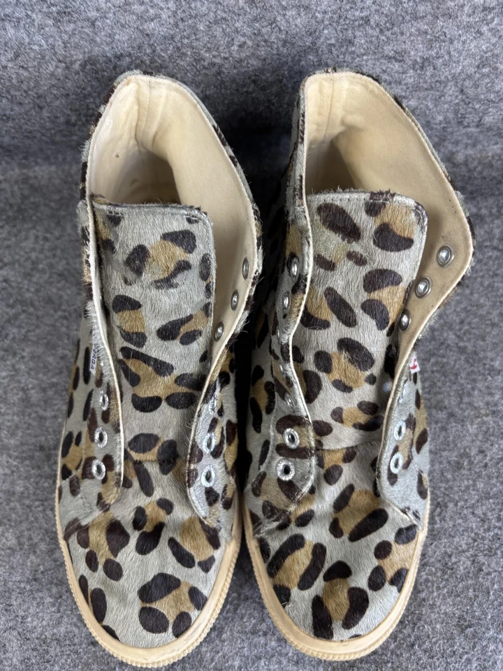 Zapatillas altas Superga para mujer talla 39 estampado de leopardo pelo de becerro S009KQ0 Foto 3 de 4