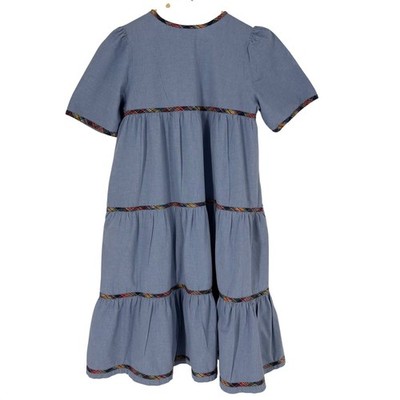 women's cotton tiered midi dress Velvet By Graham & Spencer | Rivelle Dress | L