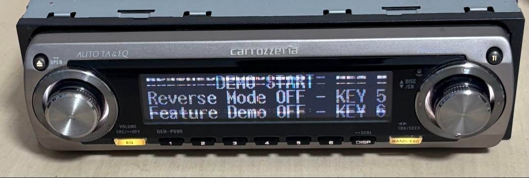 カロッツェリア　DEH-P099 Carrozzeria Pioneer DEH-P099 1Din Car Audio CD Player Black