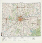 Russian Soviet Military Topographic Map - KANSAS CITY (USA), 1:500 000, ed.1983