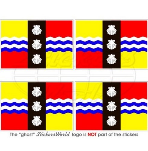 Berkshire County Flagge Aufkleber – 2 Stück, Wetterfest & Langlebig Für Auto, Fenster & Mehr