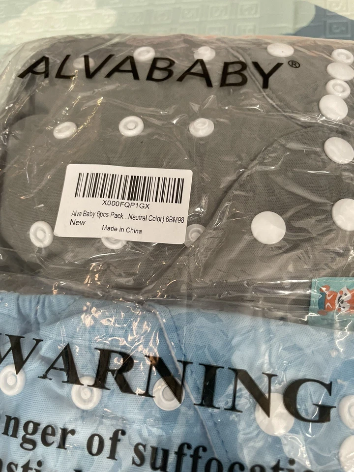 Alba Baby 6pcs Pack NEW Reusable Diapers  - Image 3 of 4