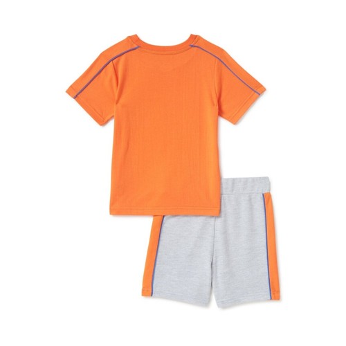 Paw Patrol Hero Toddler Boy Shirt & Short Set 2 Piece Outfit Orange Gray 12M 18M - Picture 4 of 5