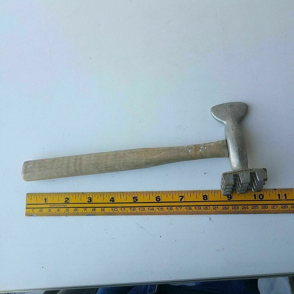 Metal Meat Hammer Tenderizer Kitchen Tool 10.5-Inch Long
Opens in a new window or tab
