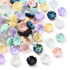 100x Flower Bead End Caps Spacers for Bracelet Necklace Earrings Jewelry Making