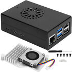 Pi 5 Case for Raspbery Pi 5 with Cooling Fan Black Heatsink Cooler