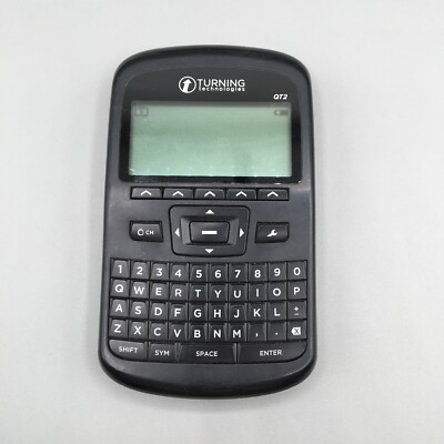 Turning Technologies QT2 Clicker Response Remote RCQR-02 Black Full Keyboard