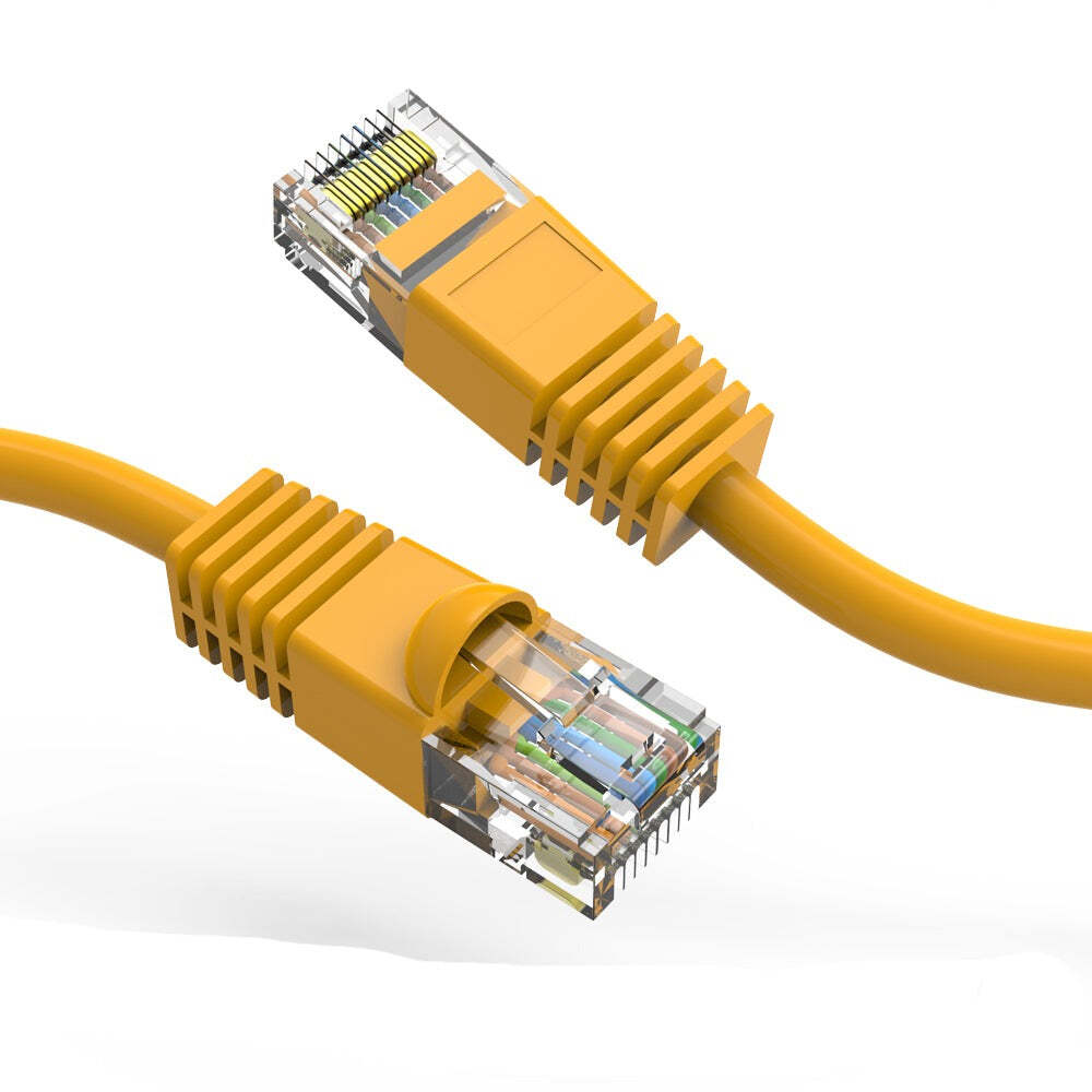 3Ft Yellow CAT6 UTP Booted Ethernet Cable for High-Speed Networking