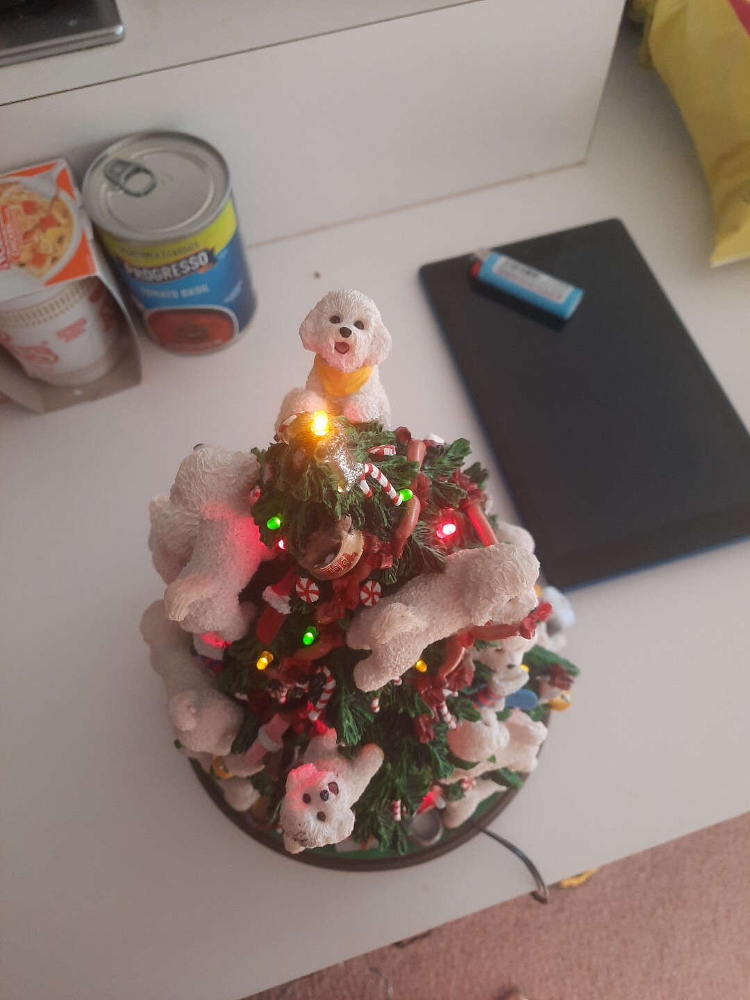 Retired Danbury Mint Bichon Frise Dog Christmas Holiday Tree Decoration