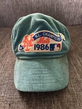 Vintage 1986 Corduroy Mets Hat (with 50th Anniversary Pin Included).