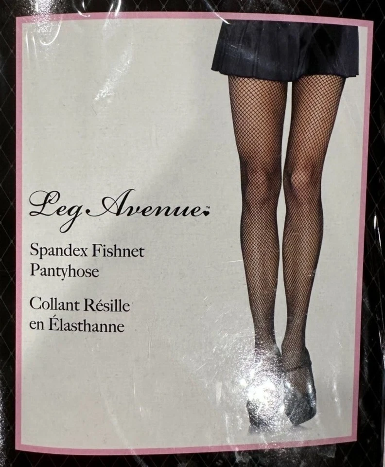 Pantimedias para mujer Red Fishnet, talla única, TOTALMENTE NUEVAS, Leg Avenue Foto 2 de 4