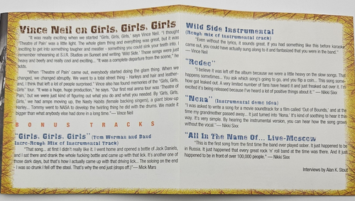 MOTLEY CRUE Girls, Girls, Girls +5bonustracks Japan Rare CD UICY 3761 w/OBI 2003 - Picture 8 of 10