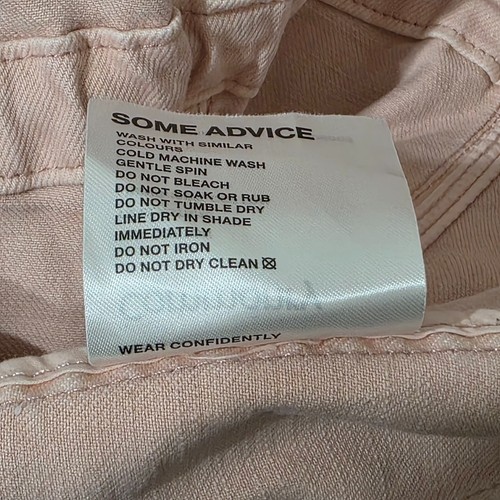 Commonry Jacket AUS 12 US8 Ballet Pink Soft Denim Drawstring Waist Zip Stretch - Picture 7 of 7