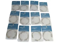 Silver COIL BRACELET STARTER KIT -- JEWELRY MAKING - LOT OF 12