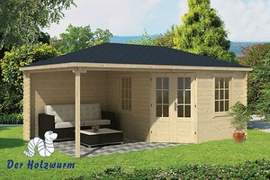 Gartenhaus Christoffer Blockhaus 575x350 Cm Holzhaus 28mm Geratehaus Unterstand Ebay