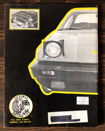 Victoria British Ltd. Katalog - TR Zubehör und Teile Ausgabe 1986 / 1987 - Bild 9 von 9