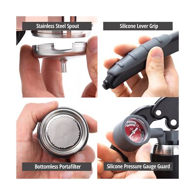 Flair Espresso Maker PRO 2 (Black) - An all manual lever espresso