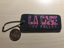 LA Cage Aux Folles Nail File Mirror Promo Keychain Key Ring #37743