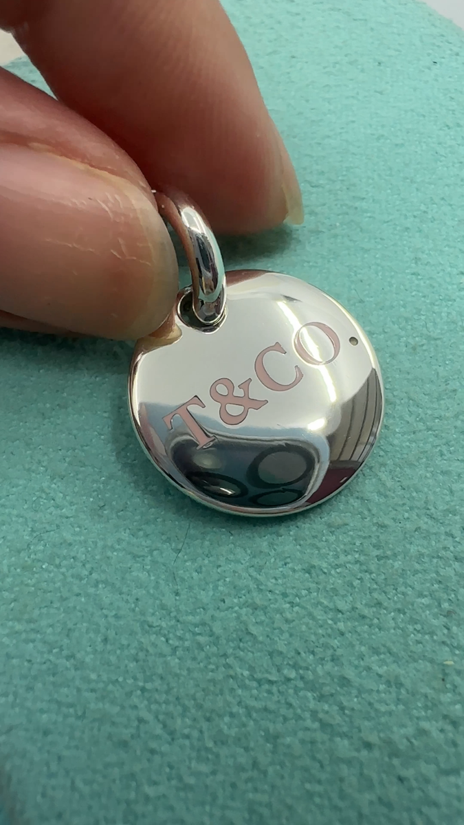 Tiffany & Co. 925 Silver Pink Enamel 