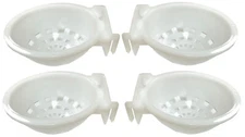 Lot of 4 pcs Bird aviary budgie canary Lovebird Plastic Nest Pan With Cage Hook