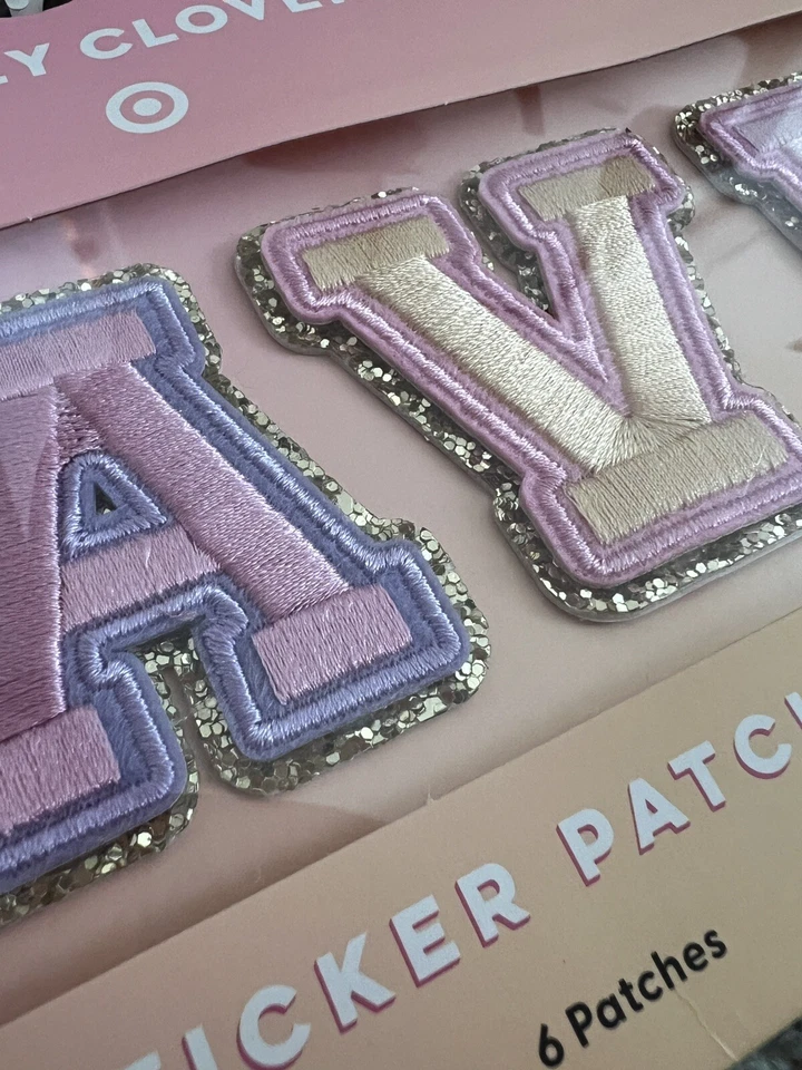 Stoney Clover Lane X Target Travel Patch Stickers Pastel Rainbow Glitter Letters - Image 2 of 3