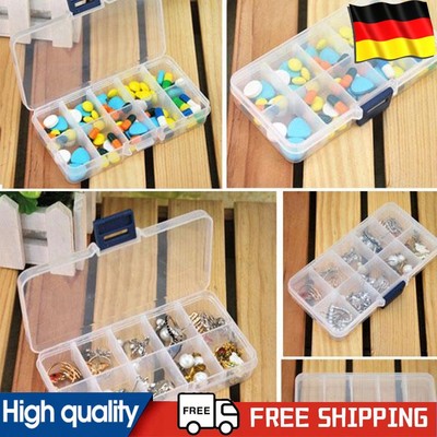 10 Slot Plastic Tool Box Adjustable Jewelry Boxes Storage Box for Bracelet Beads