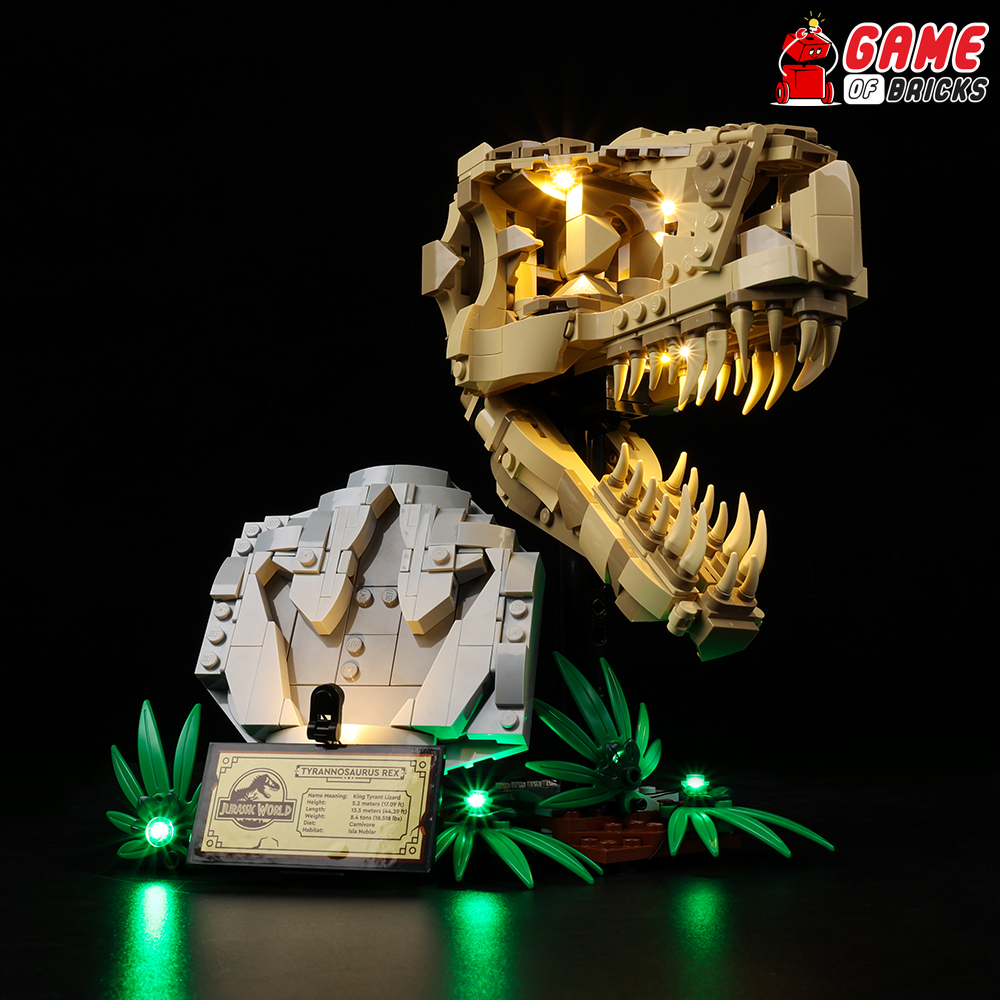 レゴリスです。 Light Kit for Dinosaur Fossils: T. rex Skull Compatible with