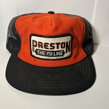 Vintage Preston 151 Line Mesh Trucker Hat Snapback Hat Baseball Cap Foam