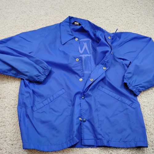 Vintage NWA Jacket Mens Large Blue Windbreaker Snap Swingster Rap Hiphop USA 90s - Picture 8 of 17