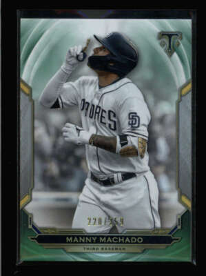 MANNY MACHADO 2019 TRIPLE THREADS #35 EMERALD PARALLEL #220/259 AZ2520