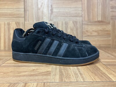 RARE🔥 Sz 9.5 - Adidas Campus ST 113916 Black Gum Fat Tongue Skate