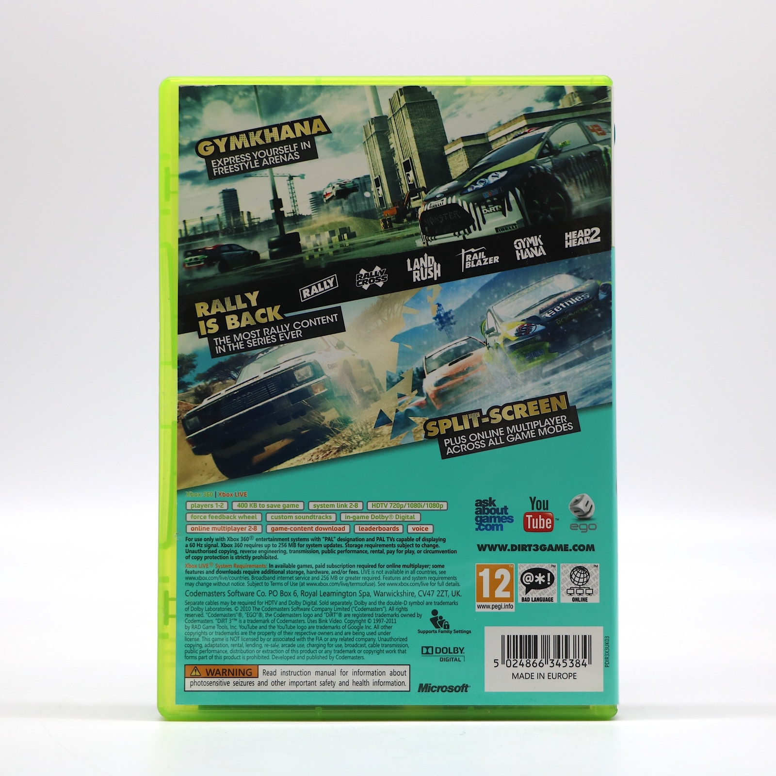 Dirt 3 Microsoft Xbox 360 Game Very Good Condition eBay