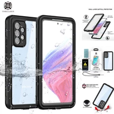 For Samsung Galaxy A53 5G Waterproof Case Shockproof Cover with Screen Protector