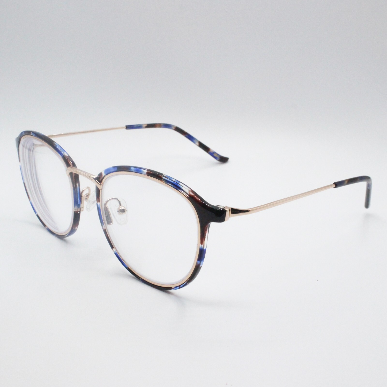 OTTOTO 35000270 BELLONA ROUND EYEGLASS FRAMES BLUE TORTOISE GOLD 5220