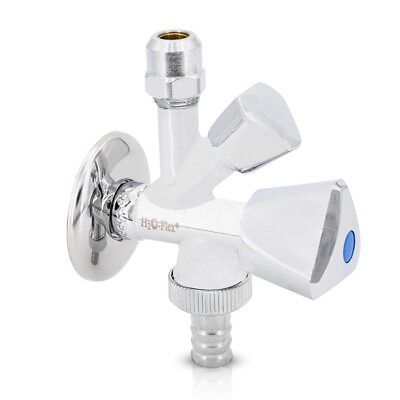 H2O-Flex Universal Kombieckventil Kombinationseckventil Eckventil mit 1/2'' WA