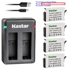 Kastar Battery Dual USB Charger for GoPro ASBBA-001 & Gopro Fusion Sports Camera