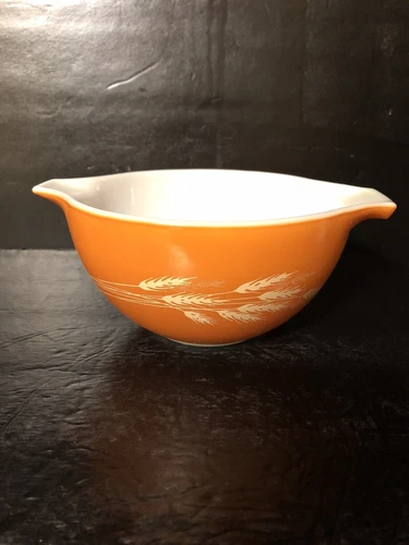 Vintage Pyrex Autumn Harvest Wheat #441 Cinderella Mixing Bowl 750 ml USA