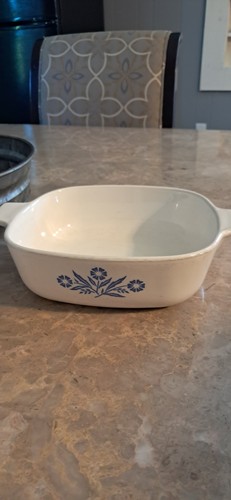 Corning Ware Vintage Cornflower Blue Casserole Dishes Set Of 5 With 4 Lids - Picture 6 of 6