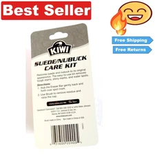 Effortless Suede and Nubuck Care Kit - Eraser & Brush Included 7.5x6.75 Inches