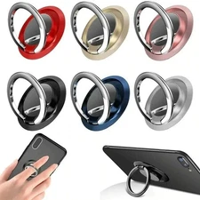 Finger Ring Holder Stand Grip 360° Rotating For Cell Phone Car Magnetic Mount