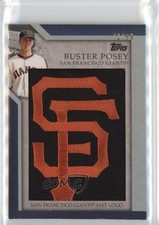 2010 Topps Jumbo Packs Manufactured Hat Logo Relic 72/99 Buster Posey 0dj8
