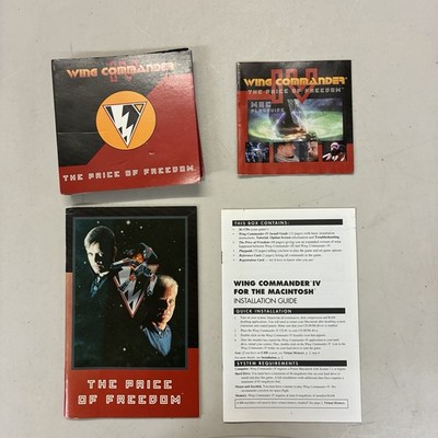 Wing Commander IV The Price Of Freedom Mac Game Macintosh 6 Disk Manual Guide