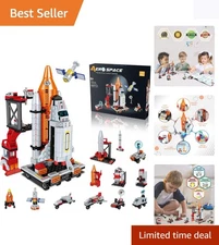 Creative 566 PCS Space Shuttle Building Set for Kids 6-12 - Easy to Build!