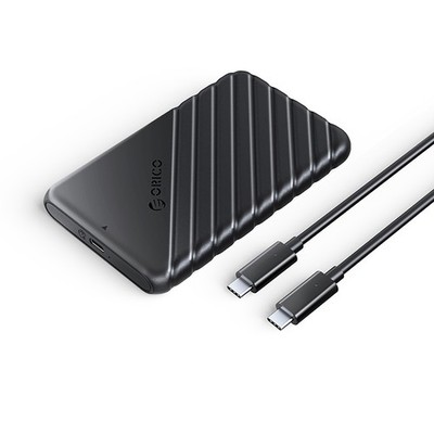 25PW1C-C3 2,5'' HDD/SSD-Gehäuse mit USB-C 6 Gbit/s - Schwarz