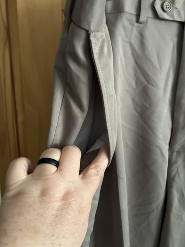 Pantalone elegante uomo George 46 x 30 plissettato davanti con polsini nuovo con etichetta - Foto 4 di 12