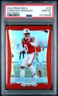 2024 Panini Prizm Deca Football Red Christian Gonzalez #215
