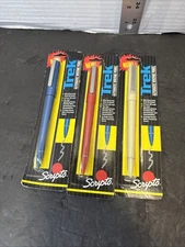 Lot Of 3 Vintage 90’s Scripts Trek Writing Pencil 0.5mm Red, Blue, Cream  New