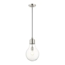 Livex Lighting - 1 Light Pendant in Contemporary Style - 8.25 Inches wide by 17