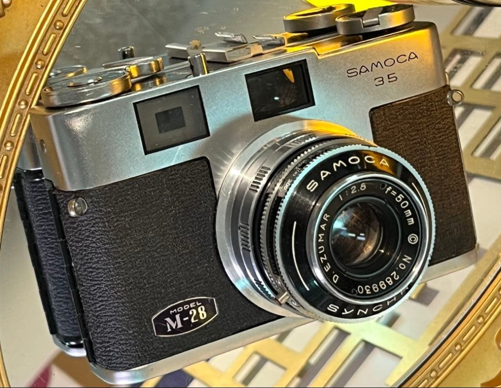 SAMOCA 35 Film Camera Model M-28 D.EZUMAR 50mm f2.8 Rare Vintage