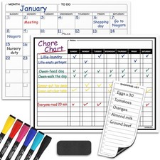Magnetic Chore Chart for Kids Dry Erase Chore Chart for Adults 13 X 17 Beha...
